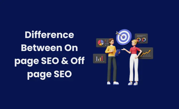 Image of difference between on page seo and off page seo